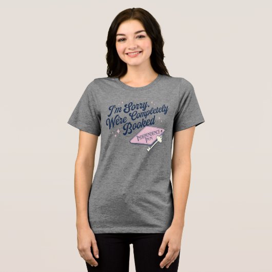 Gilmore Girls volledig geboekt ontwerp Tri-Blend Shirt (Voorkant volledig)