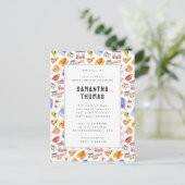 Gilmore Girls Watercolor Icons Bruidsontbijt Briefkaart (Staand voorkant)