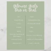 gilmore meiden die dit of dat spelletje spelen (Voorkant)