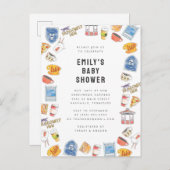 Gilmore Meisjes Waterverf Iconen Baby shower Briefkaart (Voorkant / Achterkant)