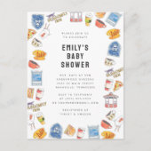 Gilmore Meisjes Waterverf Iconen Baby shower Briefkaart (Voorkant)