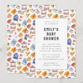 Gilmore Meisjes Waterverf Iconen Baby shower Kaart (Voorkant / Achterkant)