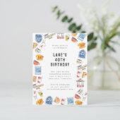 Gilmore Meisjes Waterverf Iconen Verjaardag Briefkaart (Staand voorkant)