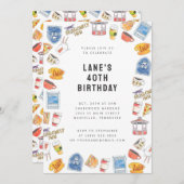 Gilmore Meisjes Waterverf Iconen Verjaardag Kaart (Voorkant / Achterkant)