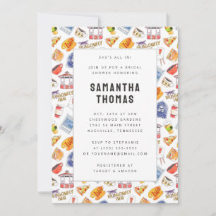 Gilmore Meisjes Waterverf Iconen Vrijgezellenfeest Kaart