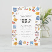 Gilmore Meisjes Waterverf Iconen Vrijgezellenfeest Kaart (Staand voorkant)