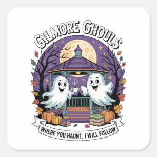 Gilmore-spoken waar jij spookt zal ik volgen vierkante sticker