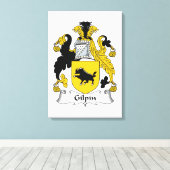 Gilpin Family Crest Canvas Afdruk (Insitu (Houten vloer))