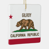 Gilroy CA Keramisch Ornament (Rechts)