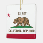 Gilroy CA Keramisch Ornament (Links)