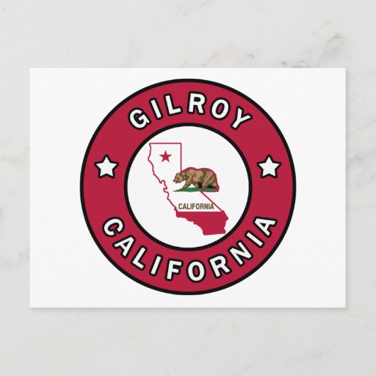 Gilroy California Briefkaart (Voorkant)