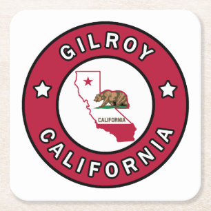 Gilroy California Kartonnen Onderzetters