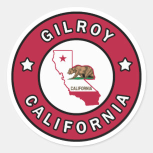 Gilroy California Ronde Sticker