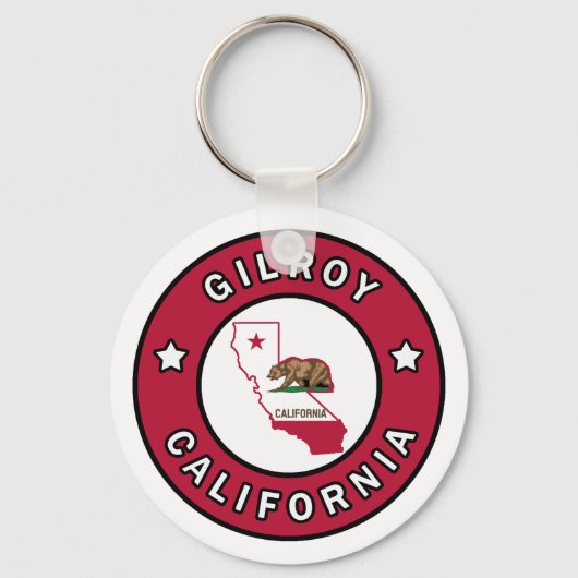 Gilroy California Sleutelhanger (Voorkant)