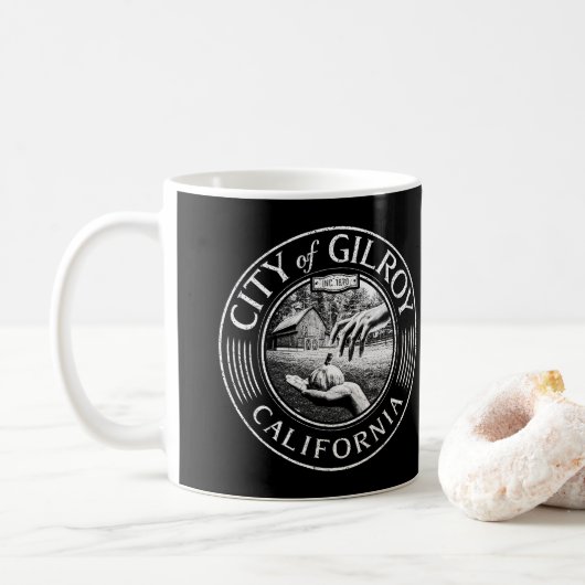 GILROY CALIFORNIA - STAD VAN GILROY CA KOFFIEMOK (Met donut)