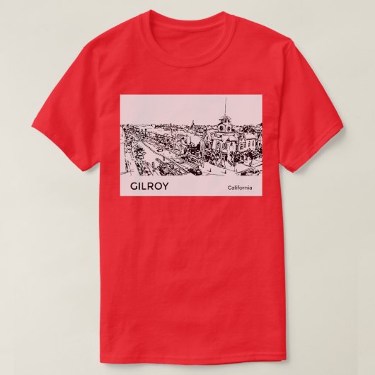 Gilroy California TShirt (Design voorkant)