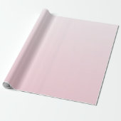 Gilry Minimalist Blush Pink Ombre Gradient Cadeaupapier (Uitgerold)