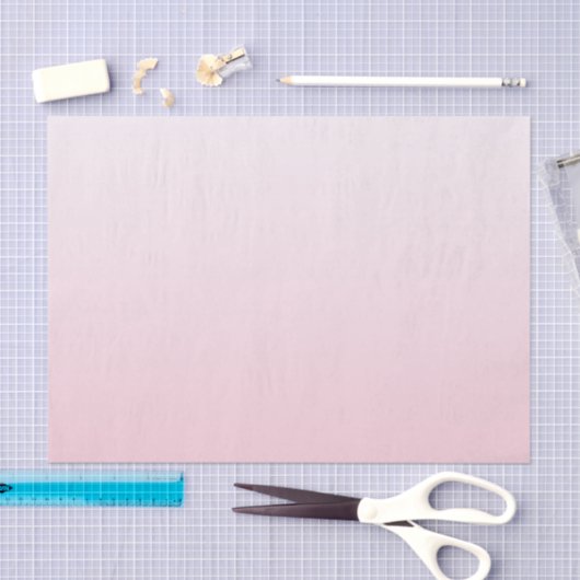 Gilry Minimalist Blush Pink Ombre Gradient Tissuepapier (Craft)