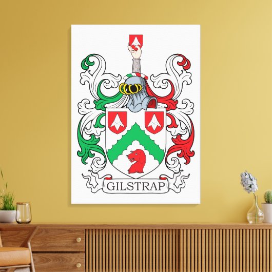 Gilstrap Family Crest Canvas Afdruk (Insitu (Woonkamer))