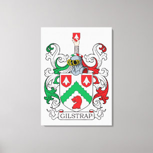 Gilstrap Family Crest Canvas Afdruk