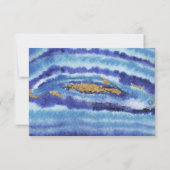 Gilt Agaat bruiloft uitnodigingen RSVP (Achterkant)