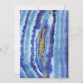 Gilt Agate Wedding Invitations Kaart (Achterkant)