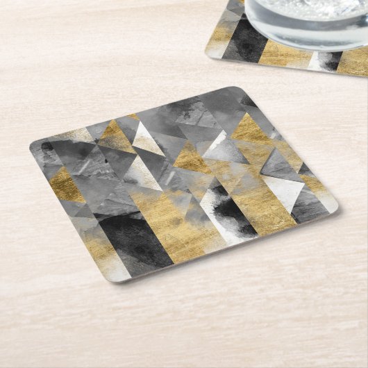 Gilt Reflections I Kartonnen Onderzetters (Schuin)