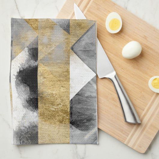 Gilt Reflections I Theedoek (Quarter Fold)