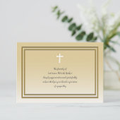 Gilt Sympathie Hartelijk dank Bedankkaart (Staand voorkant)