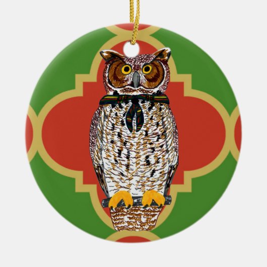 Gilwell Owl Quatrefoil Ornament (Voorkant)