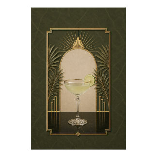 Gimlet Art Deco Poster | Bar Kunst