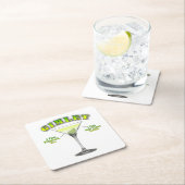 Gimlet Martini Cocktail Recept Kunst Kartonnen Onderzetters (Insitu)
