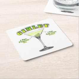 Gimlet Martini Cocktail Recept Kunst Kartonnen Onderzetters