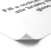 Gimlet Martini Cocktail Recipe 18 x 24-inch Art Po Poster (Hoek)