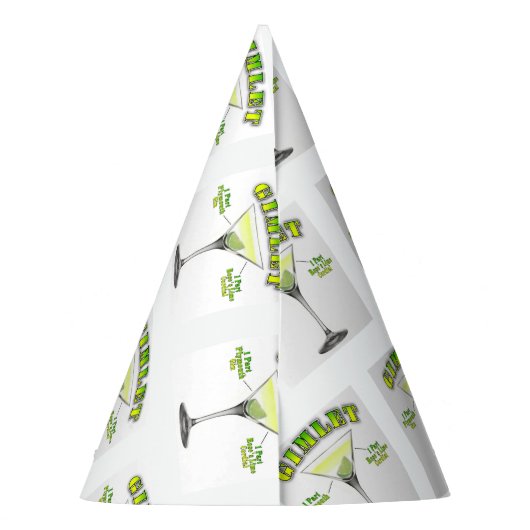 Gimlet Martini Cocktail Recipe Art  Feesthoedjes (Achterkant)