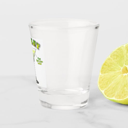 Gimlet Martini Cocktail Recipe Art Shot Glas (Rechts)