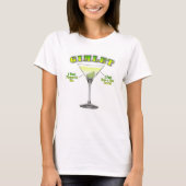 Gimlet Martini Cocktail Recipe Art T-shirt (Voorkant)