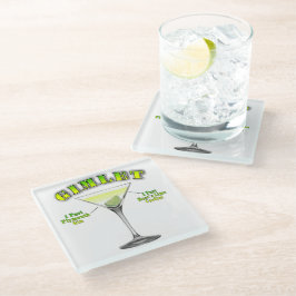 Gimlet Martini Cocktailrecept Kunst Glazen Onderzetter