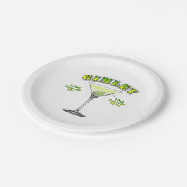 Gimlet Martini Cocktailrecept Kunst Papieren Bordje