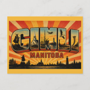 Gimli Manitoba IJslands erfgoed Briefkaart
