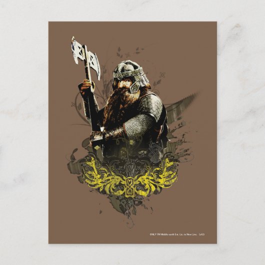 GIMLI™ met AX Vector Collage Briefkaart (Voorkant)