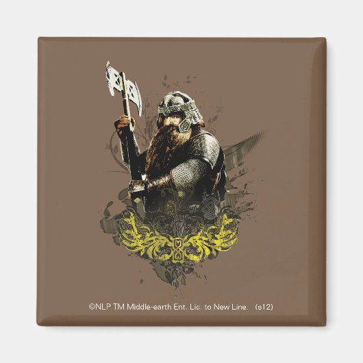 GIMLI™ met AX Vector Collage Magneet (Voorkant)