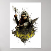 GIMLI™ met AX Vector Collage Poster (Voorkant)