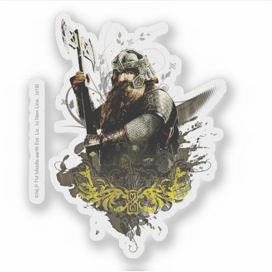 GIMLI™ met extra collage Sticker (Voorkant)