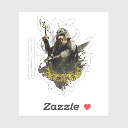 GIMLI™ met extra collage Sticker (Vel)