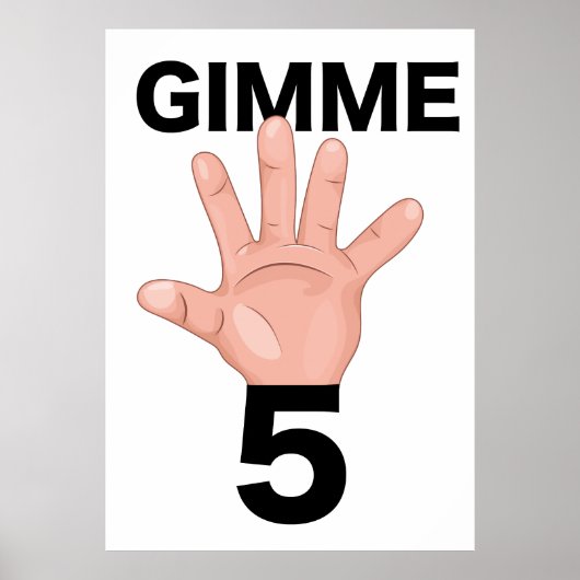 Gimme 5 poster (Voorkant)