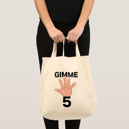 Gimme 5 tote bag (Voorkant (product))