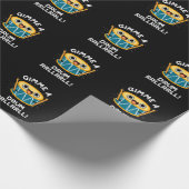Gimme A Drum RRLLRLL Funny Drummer Pun Dark BG Cadeaupapier (Hoek)
