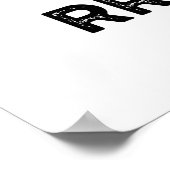 Gimme A Drum RRLLRLL Funny Drummer Pun Poster (Hoek)