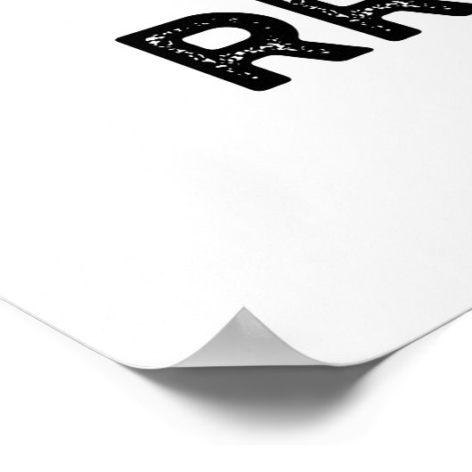 Gimme A Drum RRLLRLL Funny Drummer Pun Poster (Hoek)